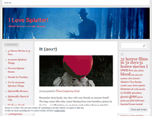 Tablet Screenshot of ilovesplatter.com